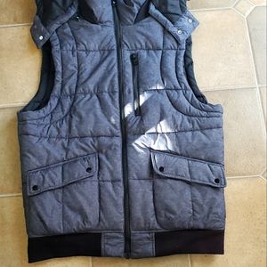 Armani Exchange Puffer Vest with detachable hood